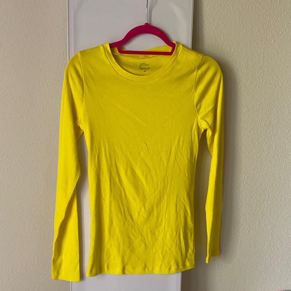 J. Crew Sunny Yellow Perfect Fit Top